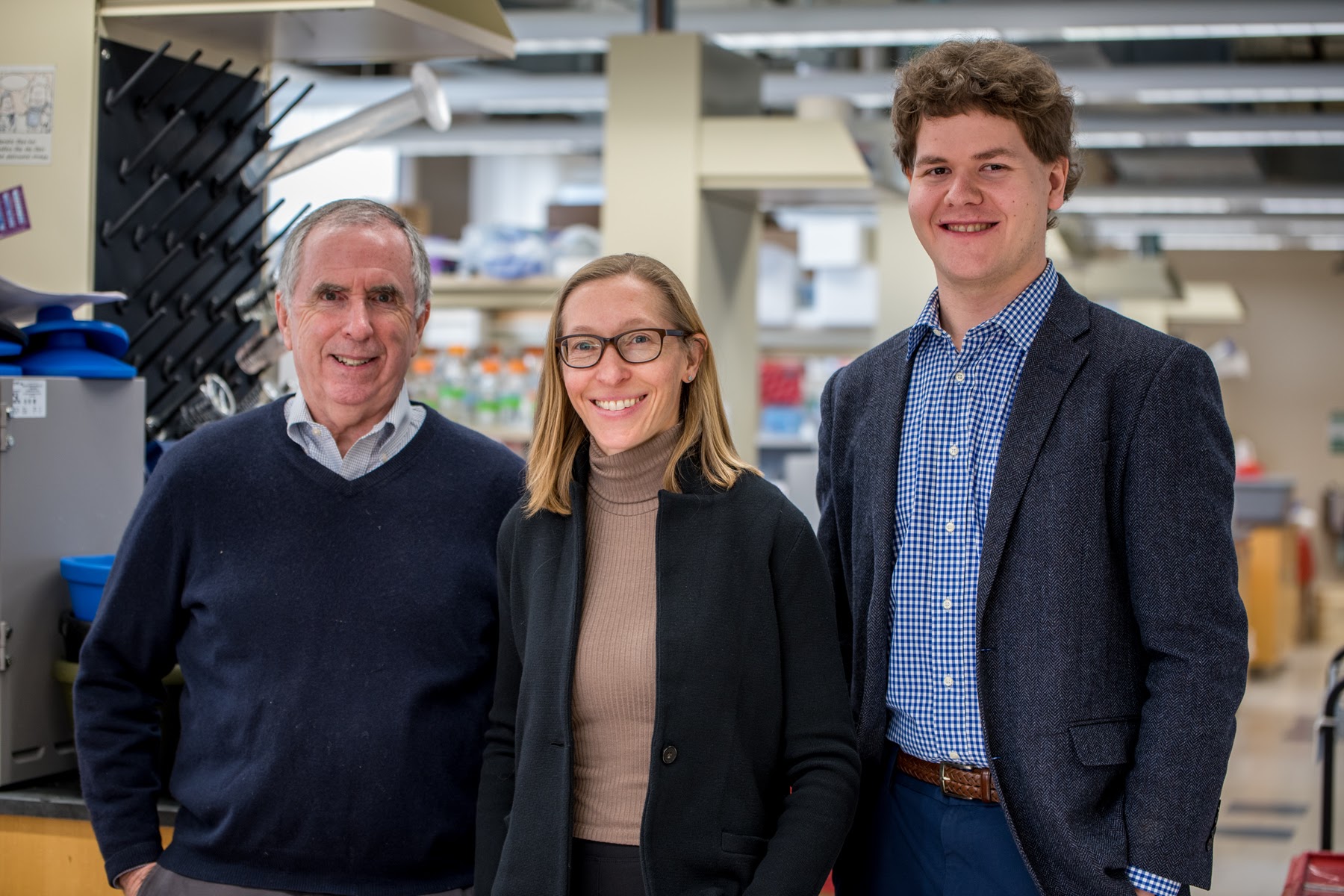 Justin Fallon, Ashley Webb, and Johnny Page are co-founders of the biotechnology company Bolden Therapeutics, which received Brown's 2022 Start-Up of the Year award.